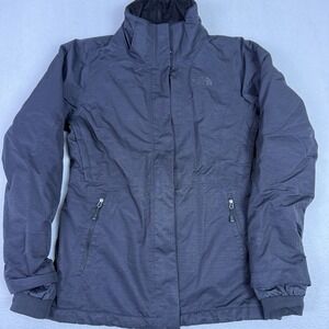 The North Face HyVent Women's Small Black Insulated Winter Jacket Fleece Lined